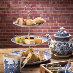 CHURCHILL - Set Platos 3 Niveles Blue Willow