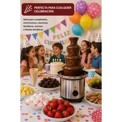 MOVI - Cascada Chocolate 4 Niveles - Acero Inoxidable