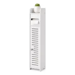 GENERICO - Mueble Organizador Baño Esquinero Estante Vertical Compacto