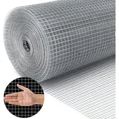 TSKY CHILE SHOPPING - 90cm x 6mts Paño de alambre galvanizado valla de alambre de pollo de 12 pulgada Malla Soldada