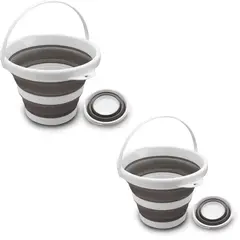 KUANGYE - 2 Piezas Cubeta Plegable/cubetas Plastico 5L