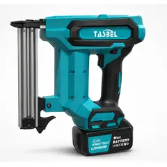 TASBEL - Clavadora Inalambrica Brushless A Bateria Para Carpinteria Madera Tapiceria Profesional