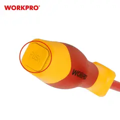 WORKPRO - SET DE DESTORNILLADORES AISLADOS INTERCAMBIABLES 12 PCS