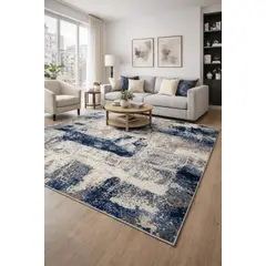 DECOGHAR - Alfombra Vintage lavable Wyn Storm 160x240 cm