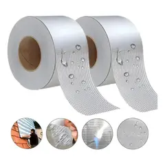 GENERICO - Cinta Impermeable Tapa Goteras 5 Cm X 5 M Selladora Adhesiva Multiusos Alta Resistencia