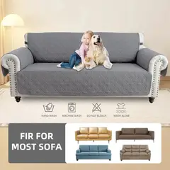 EVERSO - Fundas Cubre Sofá 3 Cuerpos Impermeables Protectora Mascotas Gris Oscuro