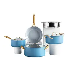 THOMAS - Bateria de cocina Aluminio 8pzas TH-MB08AD