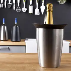 VACUVIN - Enfriador de Champagne Elegant Acero Inoxidable