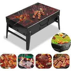 IRM - Parrilla A Carbon Portatil Plegable Quincho Terraza Mini Quincho De Mesa Asador Portatil Con Patas