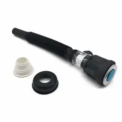 GENERICO - Juego de desagüe para lavabo con tapón pulsante, tubo flexible extensible hasta 100 cm
