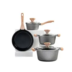 THOMAS - Bateria de cocina Aluminio Fundido 7pzas TH-MB07GM