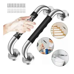 GENERICO - 2 Barras De Seguridad Para Baño Ducha 50cm Acero Inoxidable Plateado