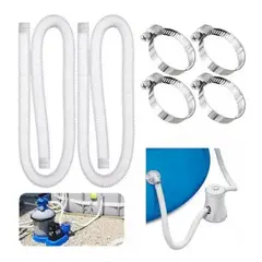 GENERICO - Kit 2 Mangueras Filtro Piscina Para Intex Bestway 150cm