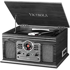 VICTROLA - The Quincy 6 En 1 Bt Tocadiscos Cd Fm Cassette