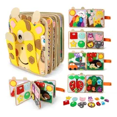 EVERSO - Libro Sensorial Bebé Fieltro Didáctico Juguetes Montessori