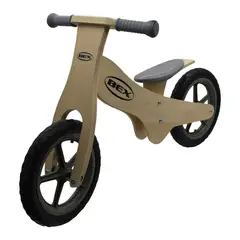 BEX - Bicicleta Madera Equilibrio Aprendizaje Sin Pedal Gris