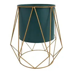 FLIPEREX - Porta Macetero Pedestal Maceta Plantas Metalico Decorativo - Verde