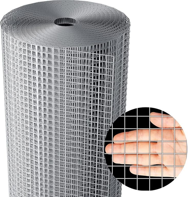 Malla Soldada Galvanizada 0.5 pulgada 90cmx10m, Red de jaula para pollos a $36.790