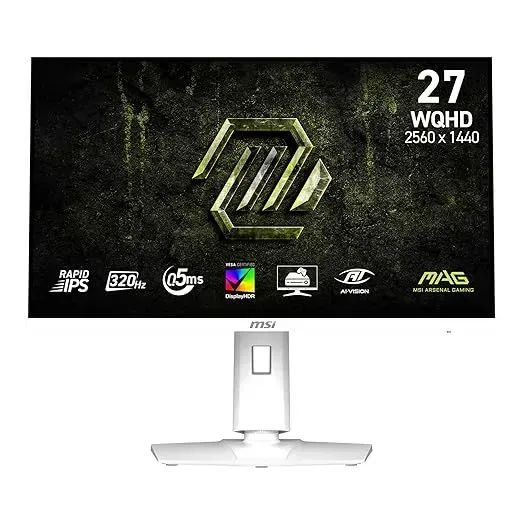 Monitor Gamer MAG 274QRFW X32, 27″Plano 320Hz, Fast IPS, HDR400, QHD, 0.5ms a $242.253
