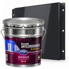 EPOXY - PINTURA EPÓXICA DOBLE COMPUESTO - 3en1 ESMALTE ANTICORROSIVO - Kit TINETA 4G - NEGRO GRAFITO