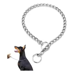 GENERICO - Collar De Adiestramiento Metálico Para Perros 70 Cm
