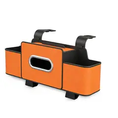 GENERICO - Caja Organizadora Multifuncional Auto portavasos portapañuelos y soporte de telefono 3 en 1