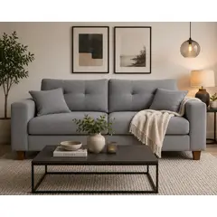 GENERICO - SOFA ROMA DE 3 CUERPO LINO IMPERMEABLE