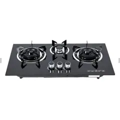 GENERICO - Cocina Vidrio Templado 3 Quemadores Gas