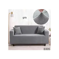 GENERICO - FUNDA PARA SILLON 2 CUERPO GRIS (140-180cm)