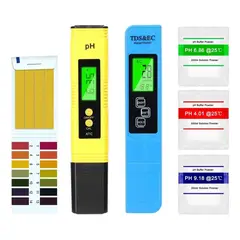 AMBM SHOP - Set 2 Pcs Medidor De Para Ph Digital Y Medidor Para Ec /tds