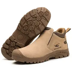 DANWEILE - Zapatos de Seguridad Anti Impacto Unisex Gris