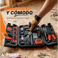 LERNEN - Set 129 Herramientas Manuales Multipropósito