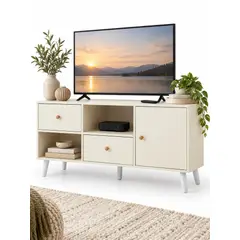 GENERICO - Rack TV Moderno 100x30x50 cm Estilo Nórdico Organizador CON 2 Cajones y Puerta