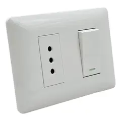 GENERICO - Tomacorriente + Interruptor 10a 250v Hogar Oficina Apagador