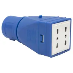 LEGRAND - Adaptador 220V 16A Con 2 Enchufes Mosaic 10-16