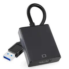 GENERICO - Adaptador Usb 3.0 A Hdmi Full Hd 1080p 60hz Para Win 7/8/10
