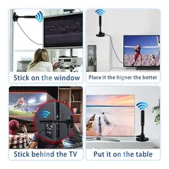 GENERICO - Antena Digital Amplificada USB macrotel 3m