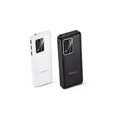 IRM - Cargador Portatil Power Bank 30000mah Bateria Externa Carga Rapida Con Linterna Pantalla Led