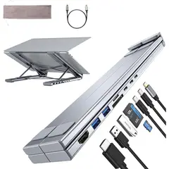 GENERICO - Base Dock Umaniy M57 8 en 1 USBC HDMI para Portaatil