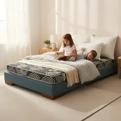 BLOCCARE - Cama 1 Plaza Box 13 cm L200 cm + Colchon Modelo Ideal - Pata 6.5 Cm