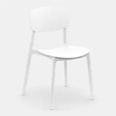 CITYSHOP - Silla Apilable Marvin Plástico Rígido Premium Comedor Eventos Oficina