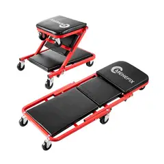 ESHOPANGIE - Camilla Para Mecanicos De 36 Pulgadas 150 Kg 6 Ruedas