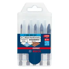 BOSCH - Set 5 Brocas Expert HardCeramic Porcelanato HEX-9