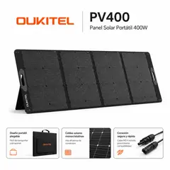 BLACKVIEW - Panel Solar Portátil OUKITEL 400W - Recubrimiento ETFE e IP68