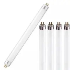 GENERICO - Pack X5 Tubo Fluorescente T5 14w Luz Fría Blanco Frío