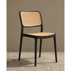 DECORUGZ - Silla PP Ben negro y beige