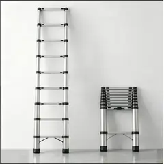 GENERICO - Escalera Telescópica De Aluminio Retráctil Multiuso
