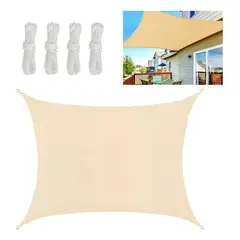 GENERICO - Protección Solar Piscina Jardín Lona Oxford - 3x2m Beige