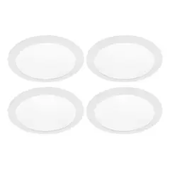 DRL - Pack 4 Panel Led Foco Plafón Backlite Emb Redondo 18w 6500k Blanco