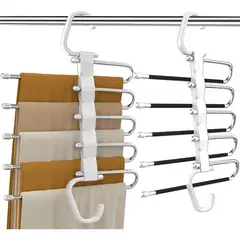 GENERICO - Colgador de Pantalon 5 en 1 Homely Antideslizante Resistente